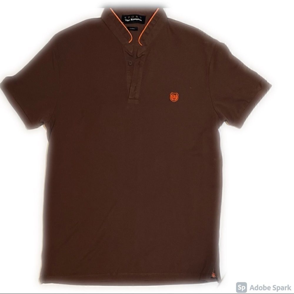 The Kooples SPORT Brown pique polo by Sport small